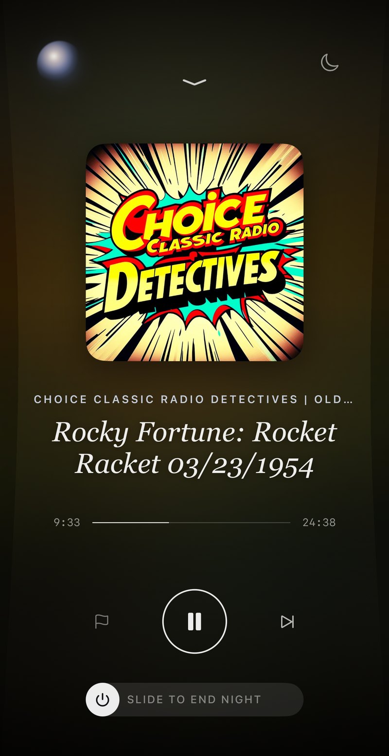 Dreamerie playing an episode of Choice Classic Radio Detectives